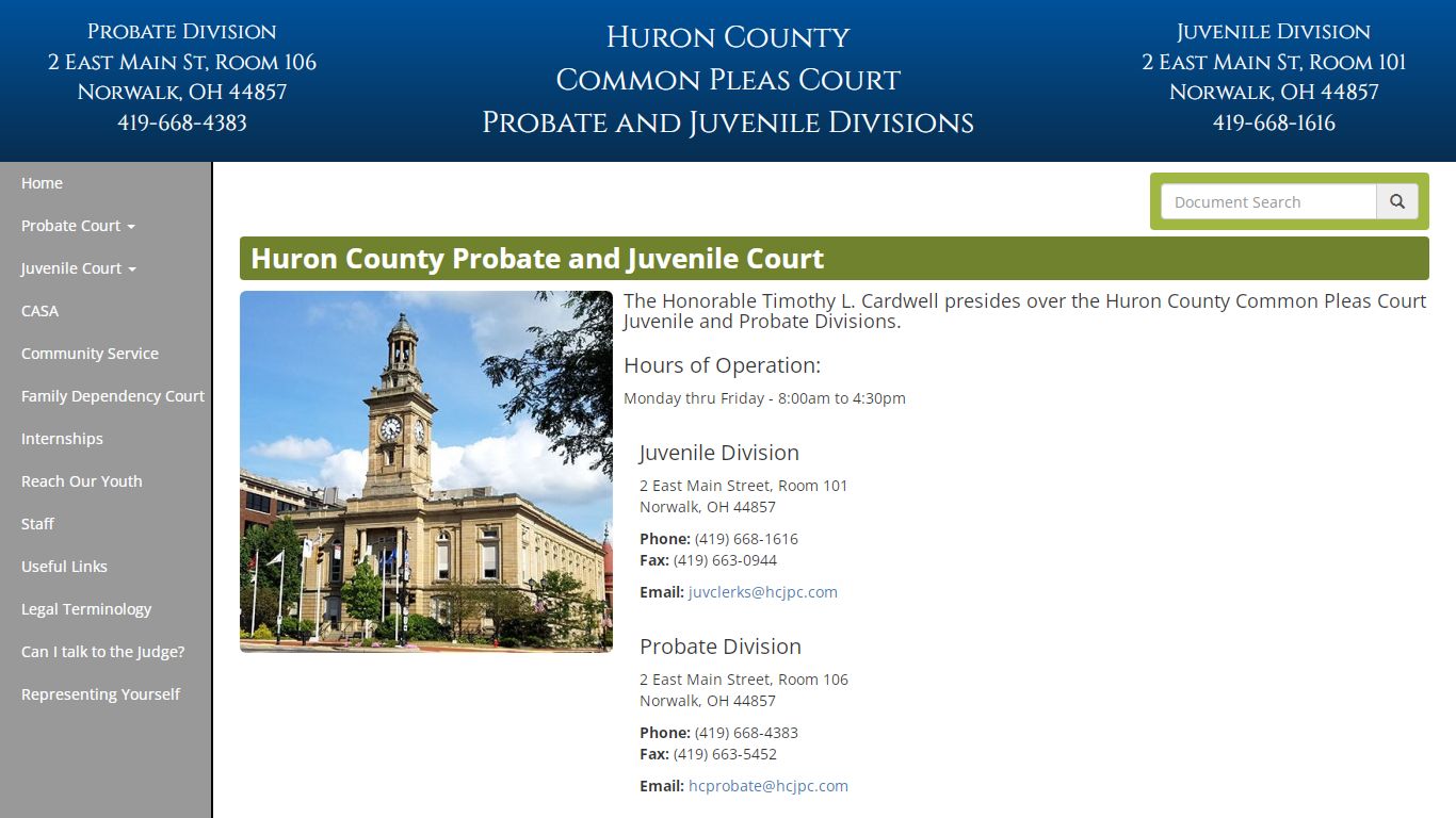Huron County Probate and Juvenile Court
